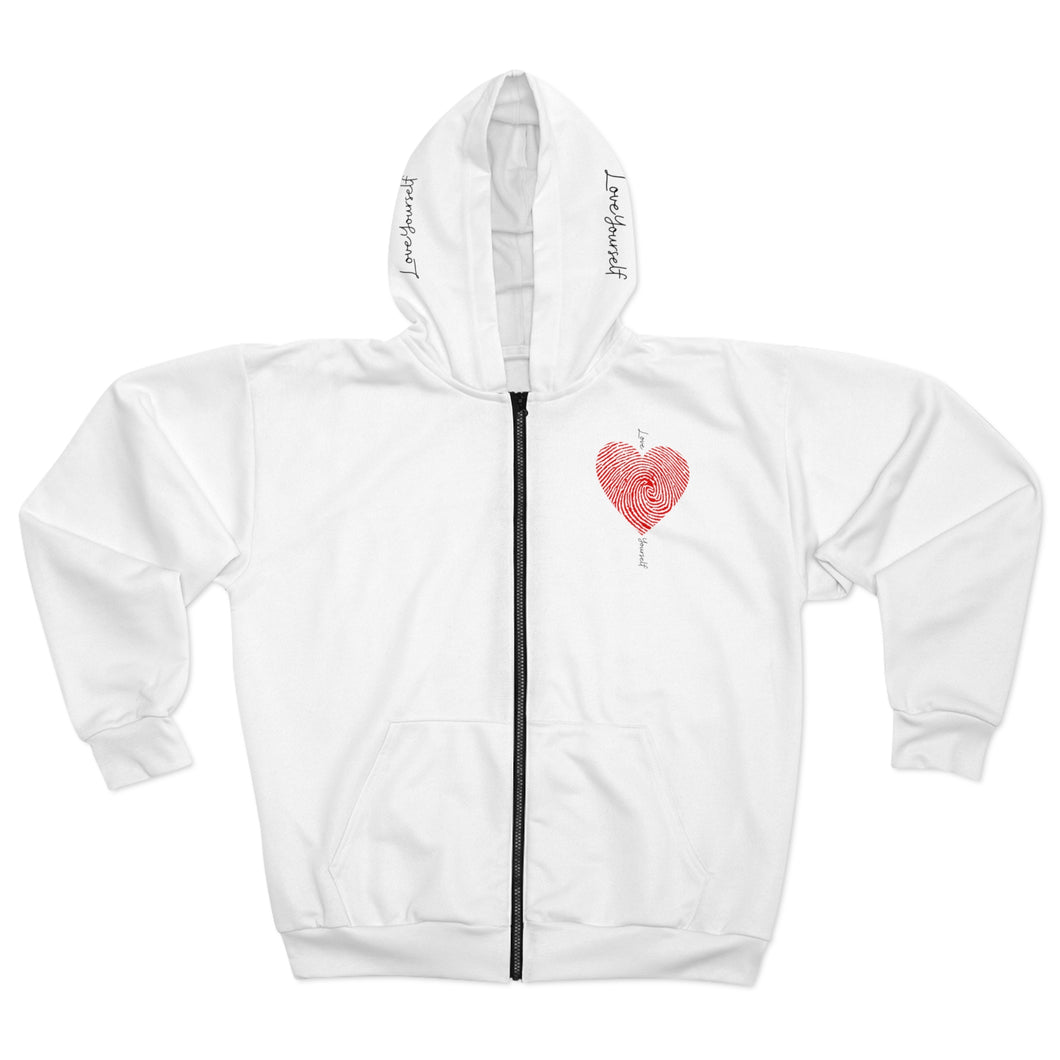 Love Yourself Unisex Zip Hoodie