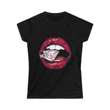 Load image into Gallery viewer, Diamond Lips - Women&#39;s Softstyle Tee
