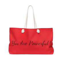 Load image into Gallery viewer, God Says You Are - Weekender Bag - Red
