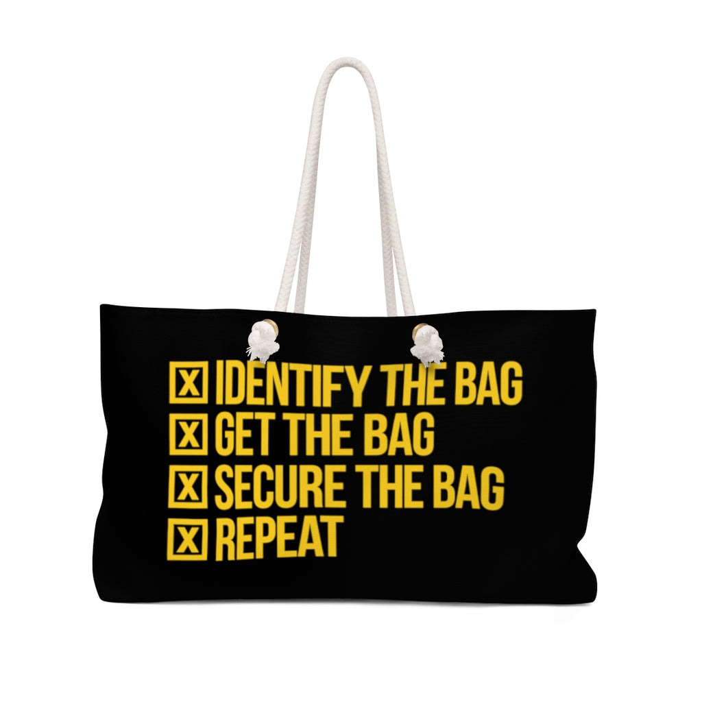 Secure The Bag Weekender Bag - Black