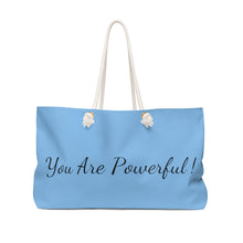 Load image into Gallery viewer, God Says You Are - Weekender Bag - Light Blue
