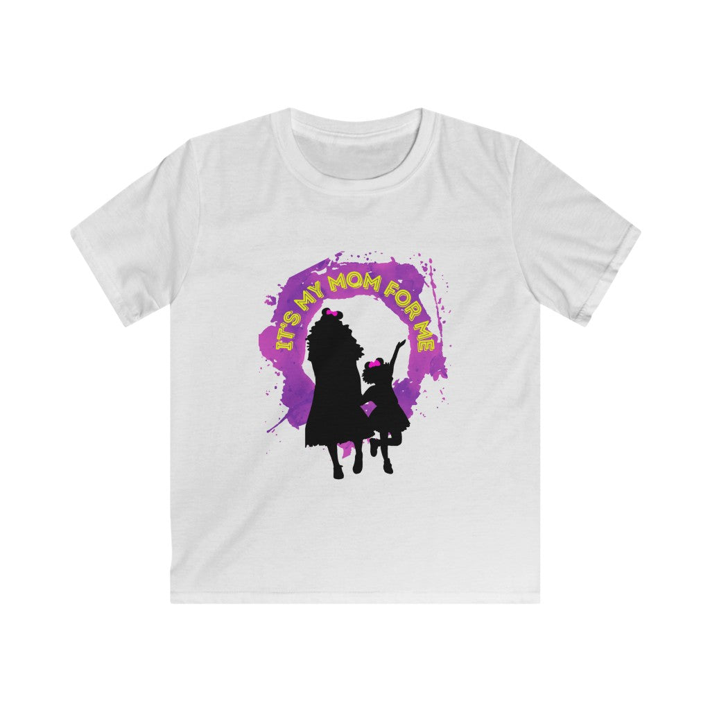 It's My Mom Purple Splash - Kids Softstyle Tee