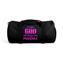 Load image into Gallery viewer, With God Duffel Bag - Black
