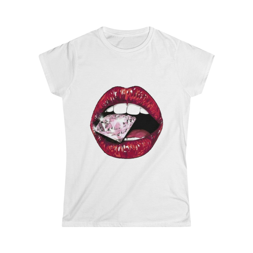 Diamond Lips - Women's Softstyle Tee