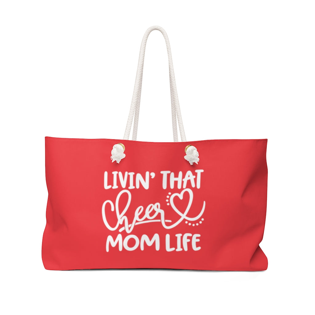 Cheer Mom Weekender Bag - Red