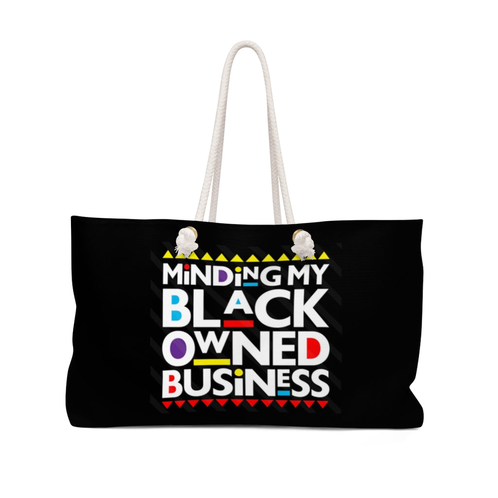 Minding My Business Weekender Bag - Black